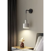 Rsylight Retro Metal Dekoratif Rustik Beyaz Vintaje Modern Duvar Aplik Siyah