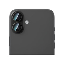 İphone 16 Plus Uyumlu Caseworld Alloy Two-color Serisi Lens Koruyucu Siyah