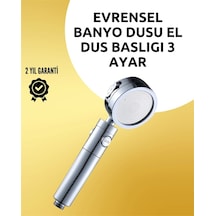 Mey İthalat Masaj Ve Yağmur Modlu Çok İşlevli Paslanmaz Çelik Duş Başlığı Diğer