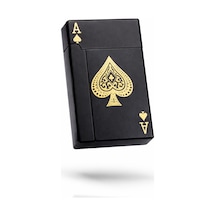 Limited Edition Serisi Premium İskambil Poker Kartları Tasarımlı Çakmak-özel Çakmak Kutusu Metalik