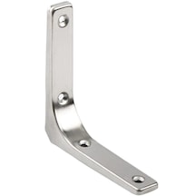 Suntek Ağır Hizmet Raf Aparatı Duvara Asma L Şekilli Braketler Gümüş 4 İnç Gümüş