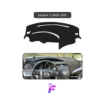 Mazda 3 2009-2013 Araca Özel Torpido Örtüsü Ön Göğüs Kılıfı Tam Koruma Oto Aksesuar Td36 Siyah