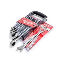 Milwaukee T4932464993 Ağır Hizmet Tipi Maxbıte Cırcır Kombine Anahtar Takımı 7 Parça