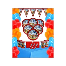 Paw Patrol Doğum Günü Seti 8 Kişilik Doğum Günü Seti Mavi Tüm Yaşlar