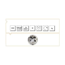 Mte Hsse Dın 223/b Pafta M8 1,25