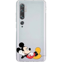 Xiaomi Poco X3 Kamera Korumalı Kapak Mickey Mouse Tasarımlı Şeffaf Kılıf Şeffaf