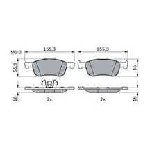 Ford Fiesta 1.5tdci 2017-2023 Bosch Ön Balata