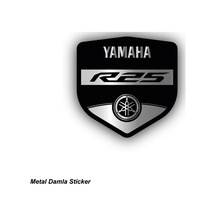 Yamaha Yzf-r25 Metal Damla Stıcker Etiket Modeli