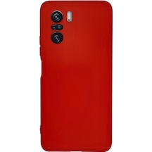Xiaomi Poco F3 Uyumlu Kılıf Nano İçi Kadife Silikon - Kırmızı