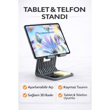 Apple Uyumlu iPad & Tablet Yükseltici Stand Ergonomik Masaüstü Tablet Tutucu