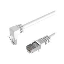 Cat 6, S/ftp, 90 Açılı Dirsek Kablo, 3 Metre Beyaz Standart