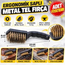 Metal Tel Fırça Plastik Saplı Pas Kir Sökme Temizleme Fırçası Adet Fiyatıdır Diğer