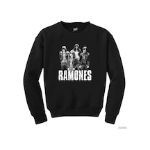 Ramones Band Siyah Sweatshirt Siyah