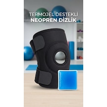 Buğz Sporcu Dizlik Çapraz Destekli, Menisküs Ağrısı İçin Termojel Hediyeli