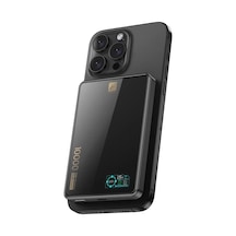 Newface Pw598 10.000 Mah Dijital Göstergeli 20w Type-c Ve 15w Kablosuz Şarj Pd Hızlı Şarj Magsafe Powerbank - Siyah Diğer