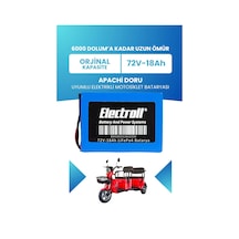 Apachi Doru Batarya Standart Kapasite Lifepo4 72v 18ah Elektrikli Motosiklet Bataryası