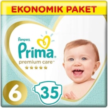 Prima Premium Care Bebek Bezi Ekonomik Paket 6 Beden 35 Adet Standart