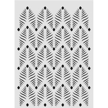 Ardışık Desen Stencil Şablon 21X30 R-063