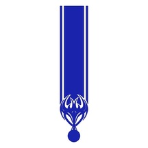 Oto Kaput Şerit Sticker Kılçık Tasarımlı Lacivert 15 X 60 Cm
