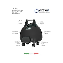 Nicevap SC6.5 Kuru Buhar Üretebilen 6.5 Bar Buharlı Temizleyici