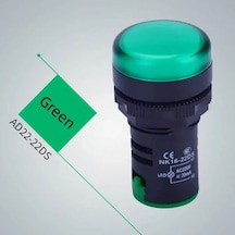 Ad22-22ds 22mm Sinyal Lambası Yeşil 220v