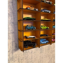 Oyuncak Araba Rafı Mobilya Turuncu