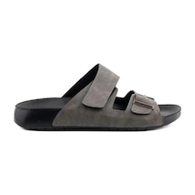 Roy Jones Madrid Erkek Gri Cırtlı Tokalı Günlük Terlik 5001 Gri