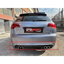 Audi A3 Sportback Arka Tampon Eki Karlık Fiberglass Boyasız