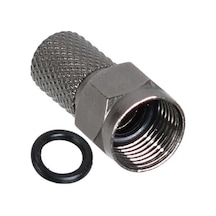 Herz Hf-02 Rg6/u6 22 Mm Siyah Contalı F Konnektör 100lü Poşet