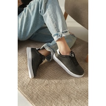 Daxtors D0158 Günlük Ortopedik Kadın Sneaker Spor Ayakkabı Siyah-beyaz