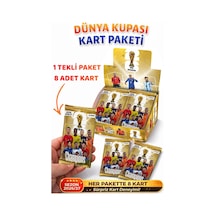 2026 Dünya Kupası Futbolcu Kartları 20 Paket 160 Adet Futbol Kart Oyun Kartları Kutulu