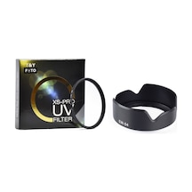 Canon Ef-m 18-55mm Is Stm Lens Uyumlu 52mm Xs-pro Slim Uv Filtre + Ew-54 Parasoley