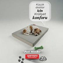 Xpermate Büyük Irk Köpek Yatağı Fermuarlı Yıkanabilir Su İtici Evcil Hayvan Yatağı Pati Minder 60 x 80 CM