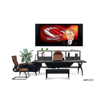 Atatürk Deri Makam Panosu 10 Işıklı Kumandalı Deri Makam Panosu 60x120x4 Cm Diğer