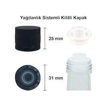 1000 Ml Yeşil Maraska Yağdanlık Kapaklı Ve Kapüşonlu 1000 Cc Köşeli Cam Şişe 2 Adet