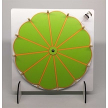 Esmay Eğitici Çarkıfelek Oyunu Yazılıp Silinebilir Çarkı Felek Çarkıfelek Turuncu Çizgili Yeşilbölü