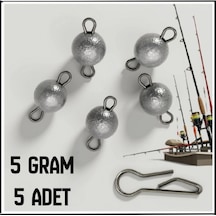 Uyguna-yakala 5 Adet-5 Gram Metal Mafsallı Kurşun -hareketli İğne Kurşunu-h-1005