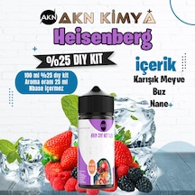 Heisenberg Yoğun Dıy Kit Karışık Meyve Buz Nane Gıda Aroması %25 Oranda Aroma İçerir Hazır Değildir 100 Ml