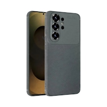 Samsung Galaxy Uyumlu S26 Ultra Auto Focus Karbon Kapak - Gri İtdark54407