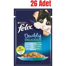 Purina Felix Somonlu & Sardalyalı Yetişkin Kedi Konservesi 26 x 85 G