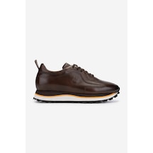 Valmenti Erkek Hakiki Deri Kahverengi Sneakers & Spor Ayakkabı 383 Val-4516 Erk Ayk Y25 Kahve Dr Kahverengi