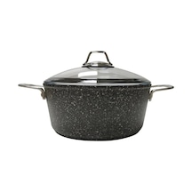 Black Line Derin Tencere - 24 Cm Siyah