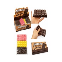 Çikolata Tasarımlı Ve Kokulu Sevimli Squishy Stres Atma Oyuncağı - Çocuk Ve Yetişkin İçin Eğlenceli Antistres Bar Pembe