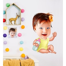 Kişiye Özel Bebek Karikatürlü Duvar Sticker 50X70CM 1