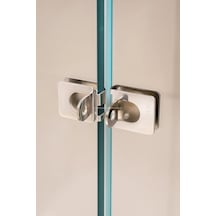 Cam Cama Emniyet Aparatı, Kilitsiz, Çift, Cam, Kapı, Güvenlik Aparatı, Metal, Estetik Tasarım Genel