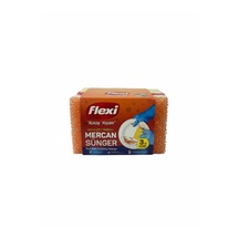 Flexi Akıllı Çift Taraflı Mercan Sünger 3 Lü Avantaj Paket Uzun Ömürlü & Elastik Yapı
