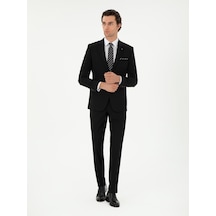 Cacharel Siyah Slim Fit Klasik Takım Elbise