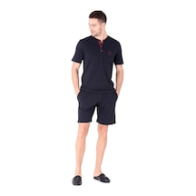 D's Damat Ds Damat Erkek Düğmeli Yaka , Modal Kumaş Şort Pijama Takımı Lacivert Lacivert D's Damat Ds Damat Erkek Düğmeli Yaka , Modal Kumaş Şort Pijama Takımı Lacivert Lacivert