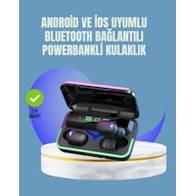 Uzun Pil Ömürlü E10 Powerbank Bluetooth Kulaklık Led Gösterge Çok Renkli