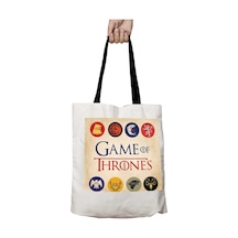 Art Hediye Siyah Kulplu Game Of Thrones Semboller Yıkanabilir Okul Omuz Çanta Çok Renkli